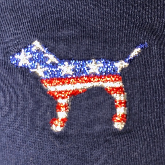 PINK off the shoulder campus tee XS New! - Picture 3 of 3